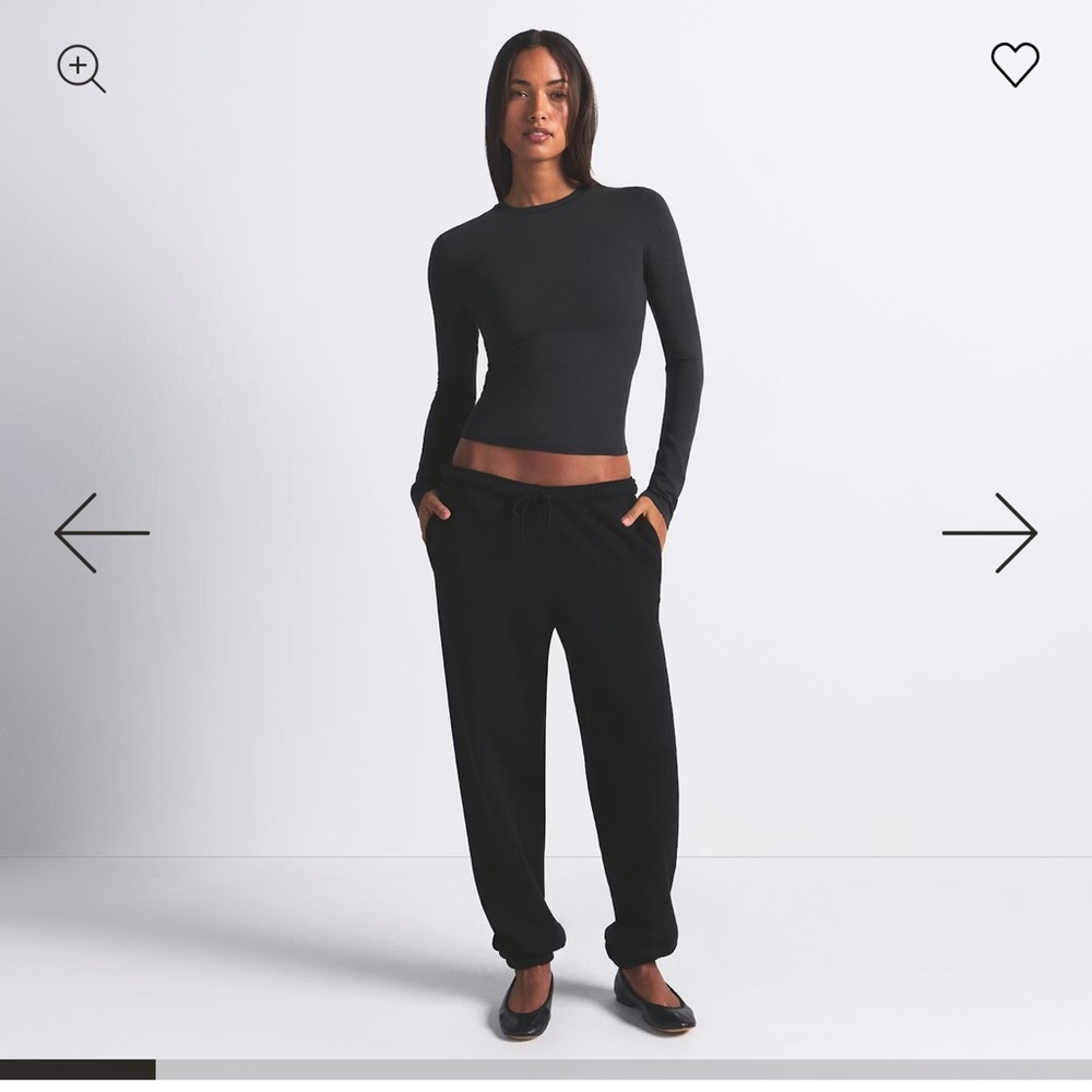 SKIMS Black Track Joggers